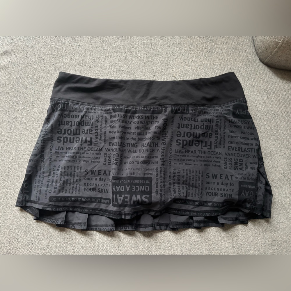 Lululemon Super Rare Manifesto Pacesetter Skirt Sz 10 Skort pickleball tennis - Picture 3 of 5